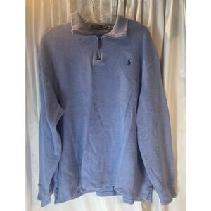 Polo Ralph Lauren Mens 1/4 zip pull over sweater Size XL Gold Label